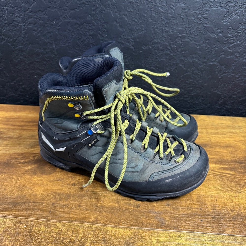 Salewa MS Rapace GTX 613320960 Night Black Kamille Suede Hiking Boots Mens 7